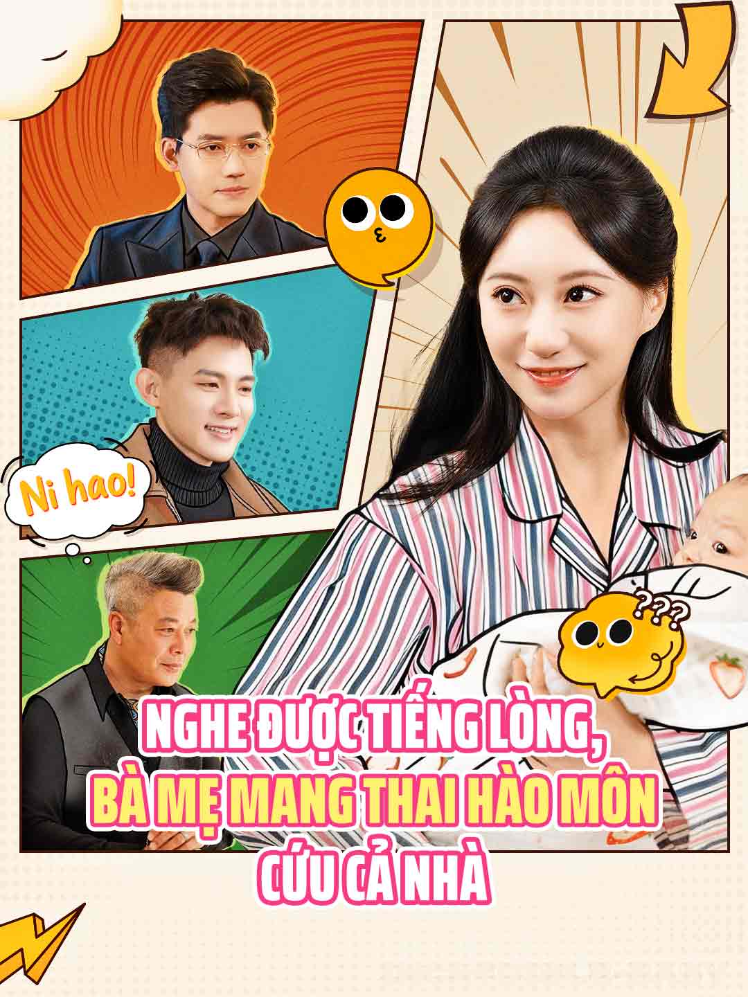 Nghe được tiếng lòng, bà mẹ mang thai hào môn cứu cả nhà