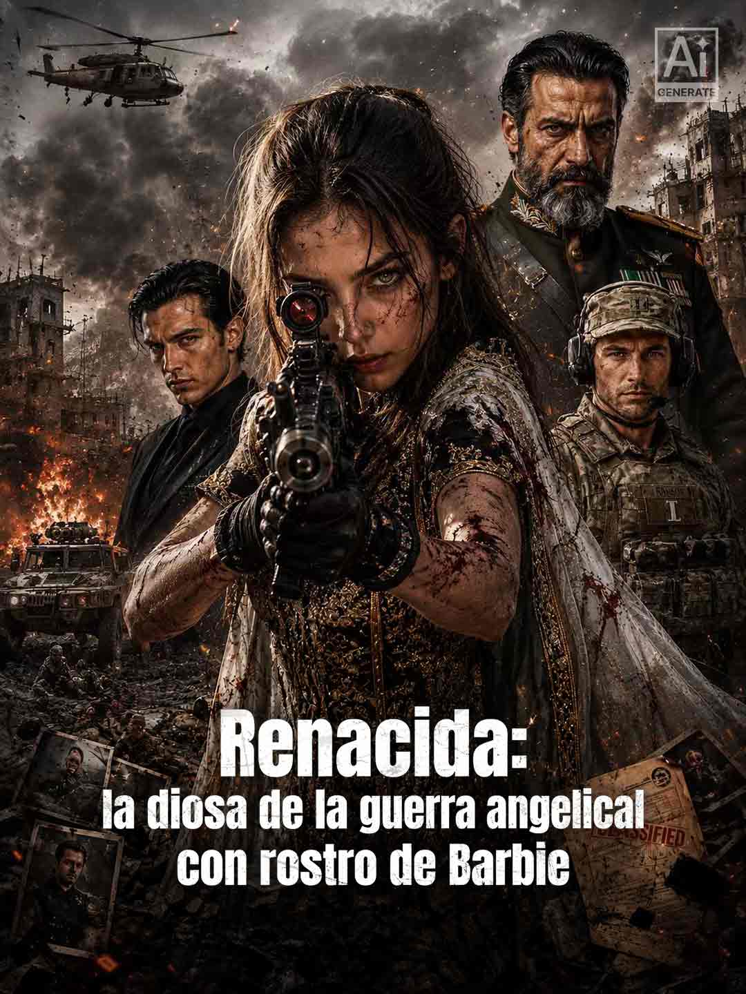 Renacida: la diosa de la guerra angelical con rostro de Barbie
