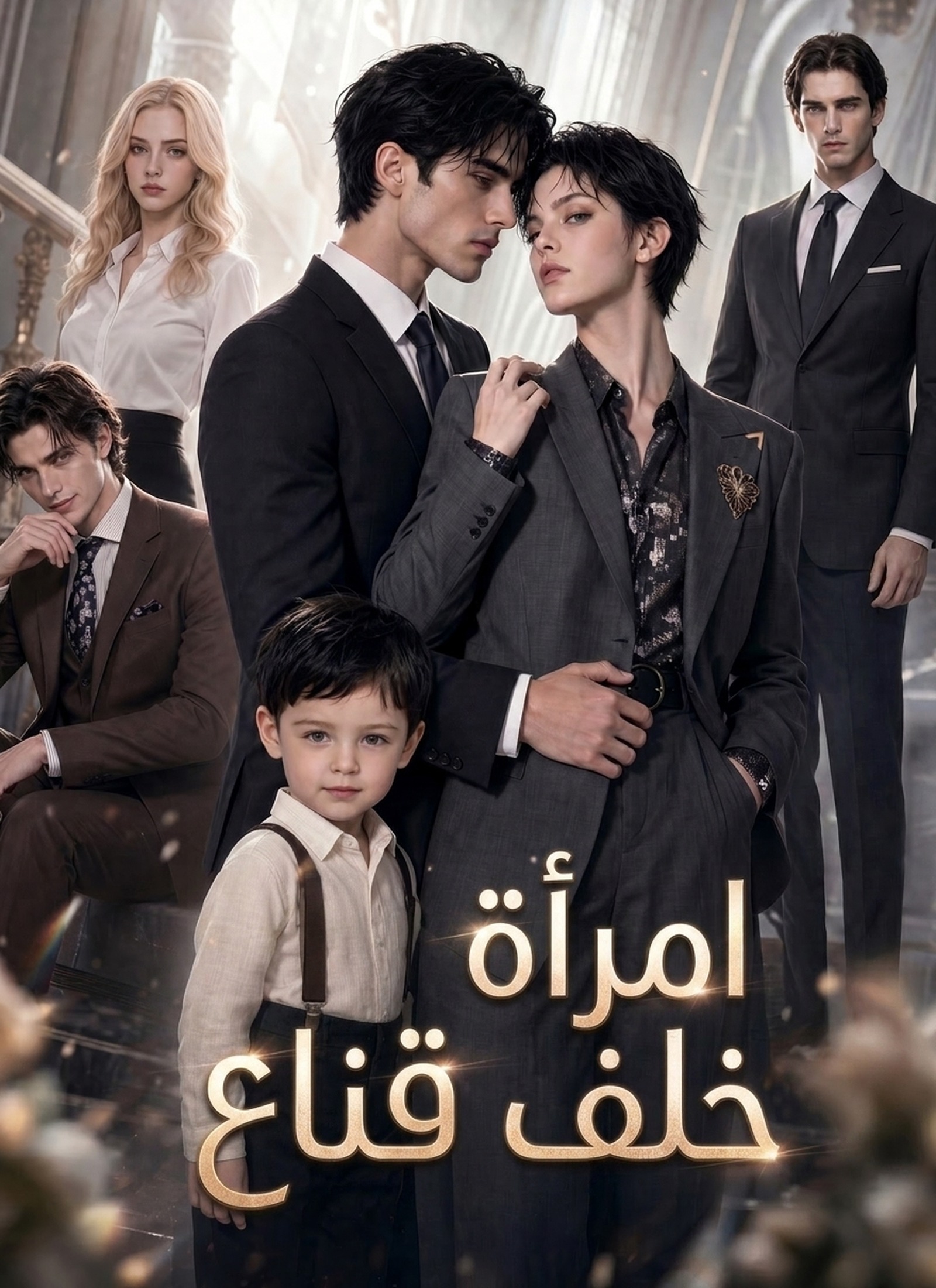 امرأة خلف قناع