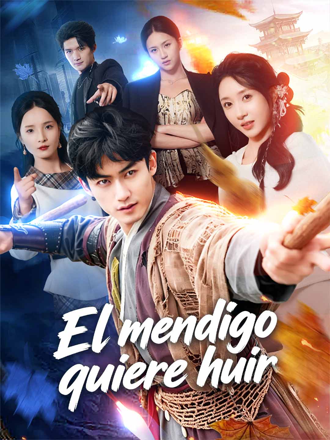 El mendigo quiere huir