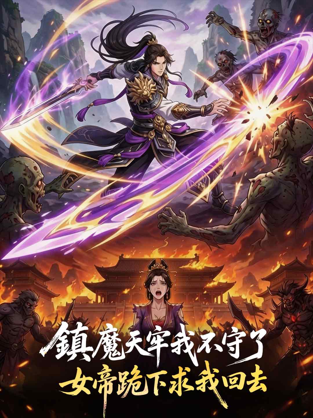 鎮魔天牢我不守了，女帝跪下求我回去