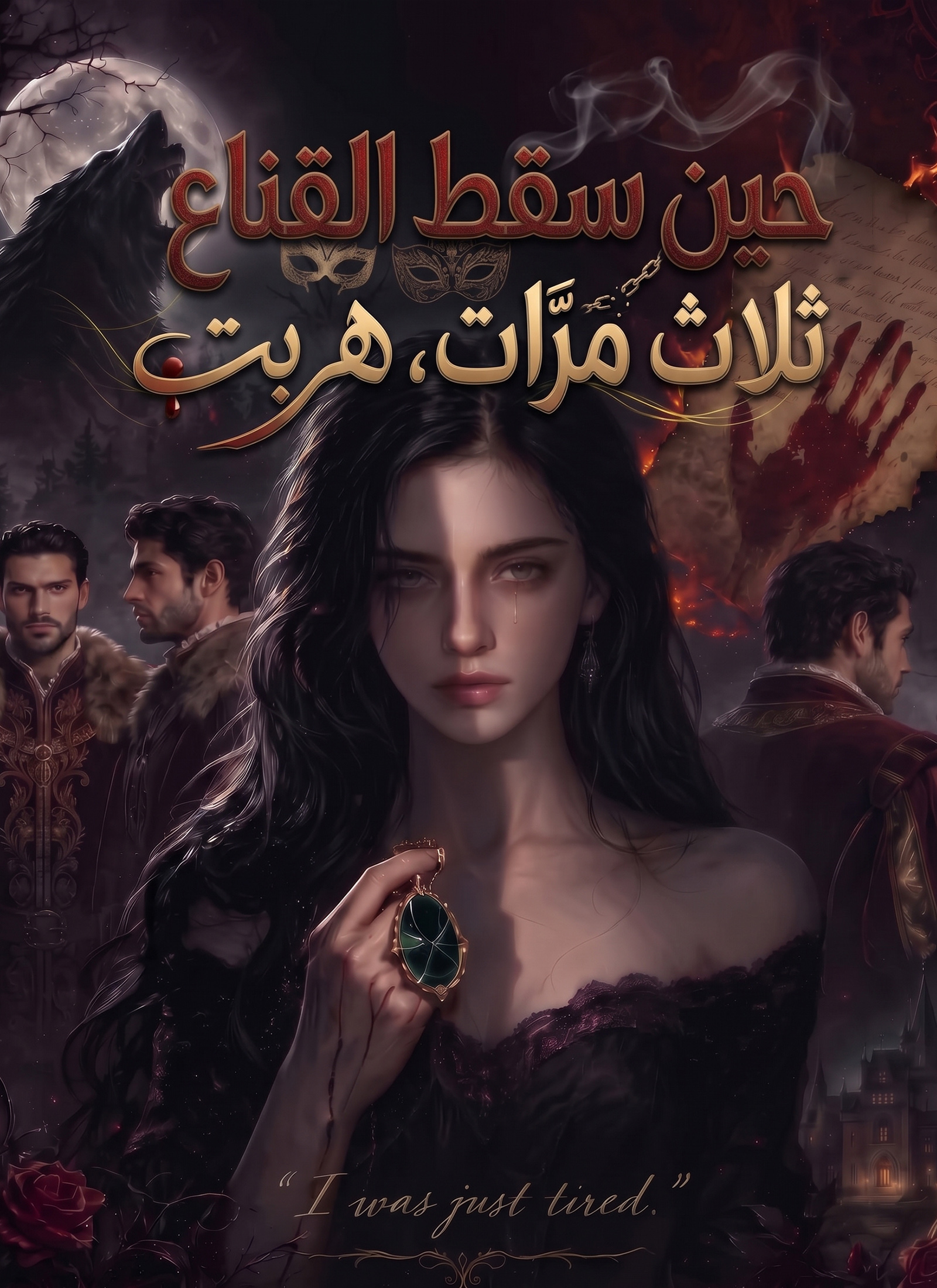 حين سقط القناع ثلاث مرات، هربت