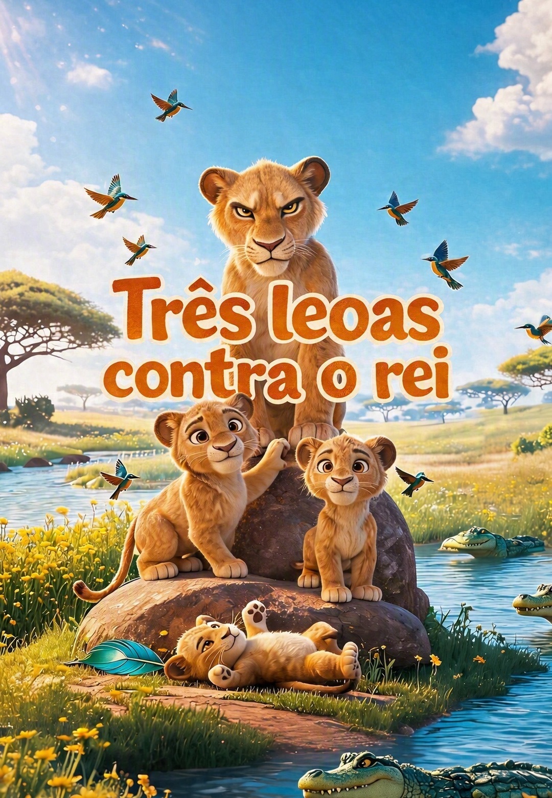 Três leoas contra o rei