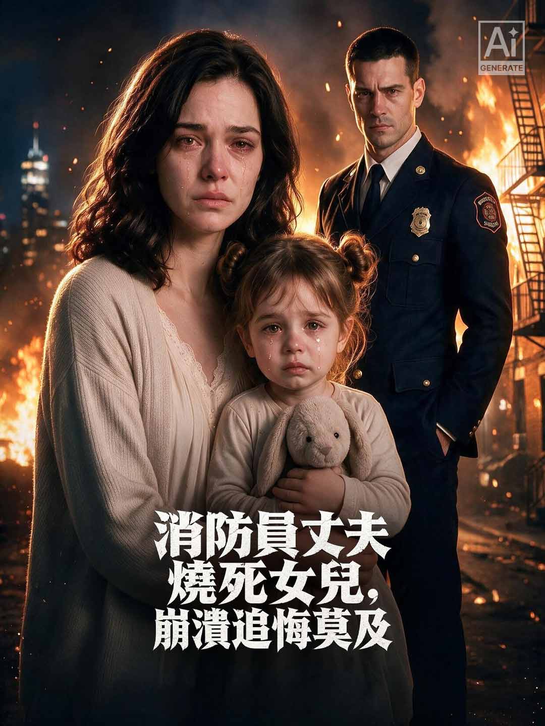 消防員丈夫燒死女兒，崩潰追悔莫及