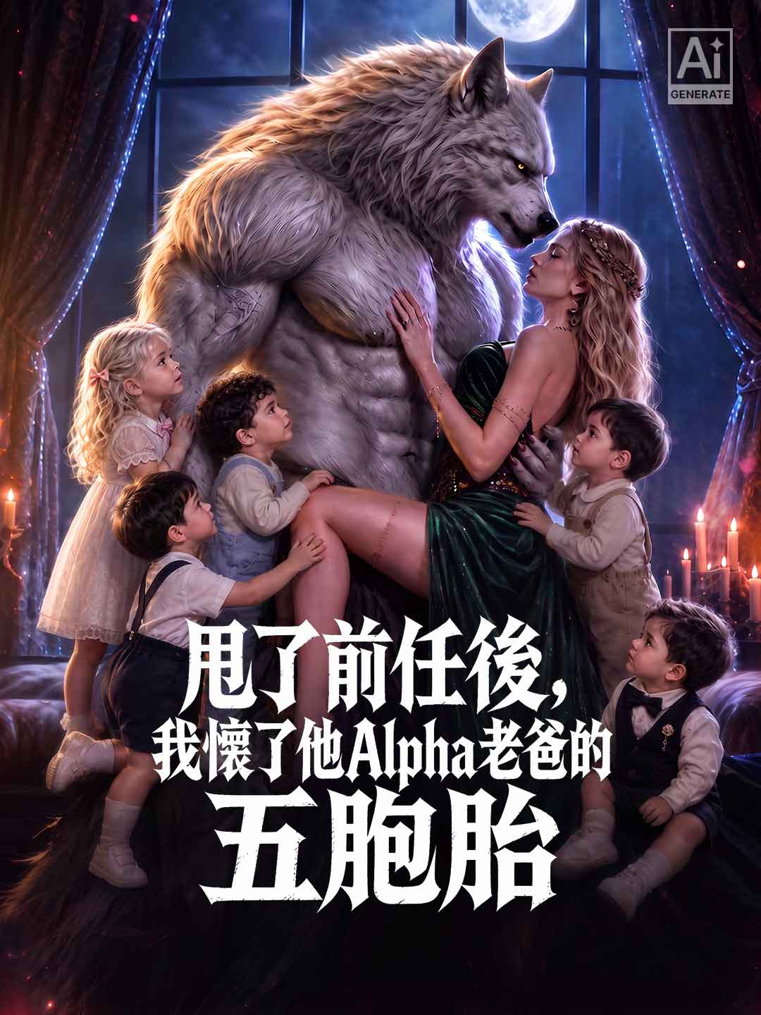 甩了前任後，我懷了他Alpha老爸的五胞胎