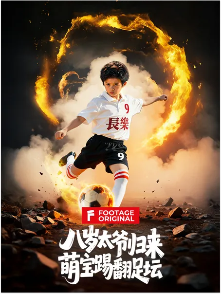 八岁太爷归来，萌宝踢翻足坛