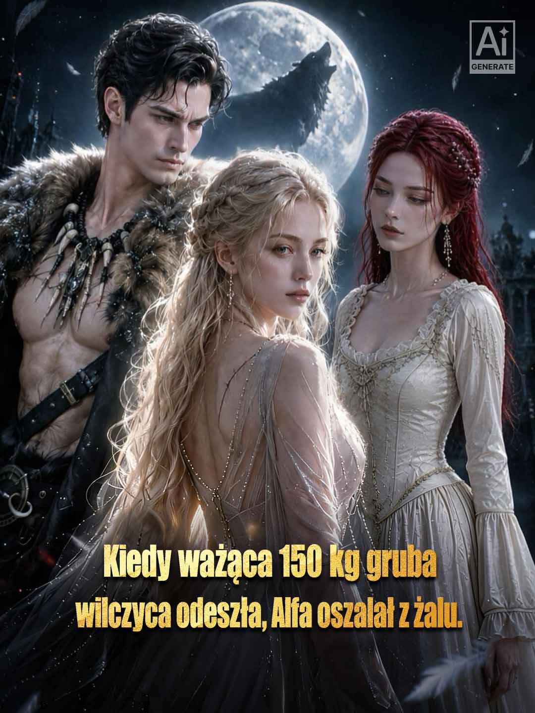 Kiedy ważąca 150 kg gruba wilczyca odeszła, Alfa oszalał z żalu.