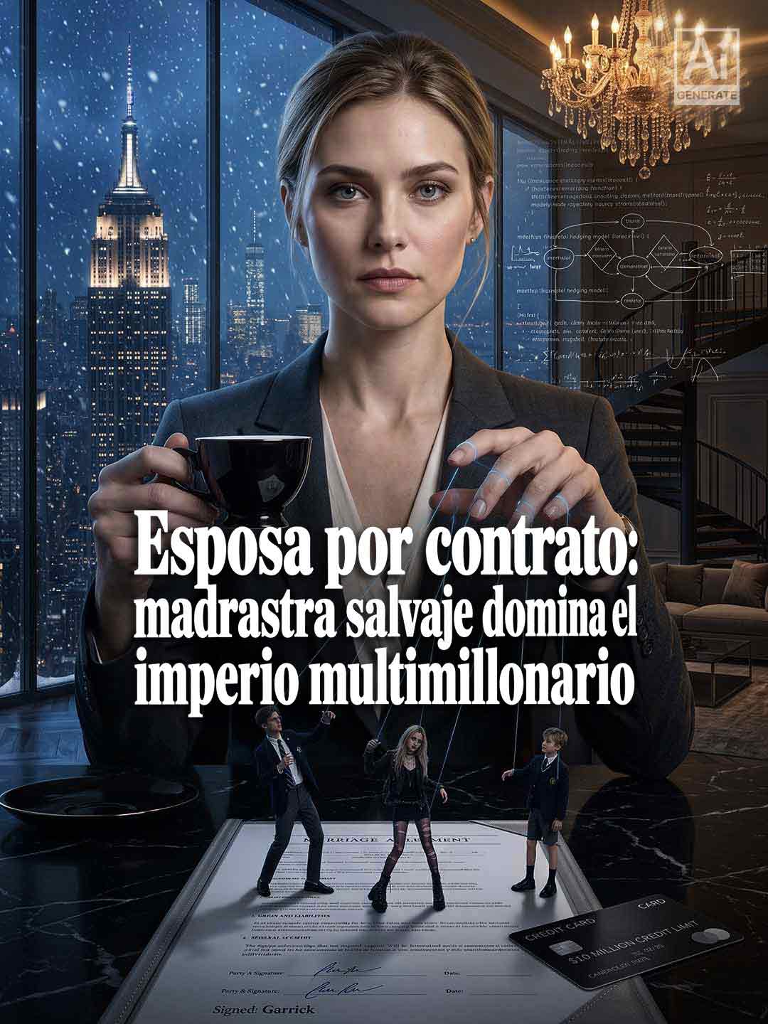Esposa por contrato: madrastra salvaje domina el imperio multimillonario