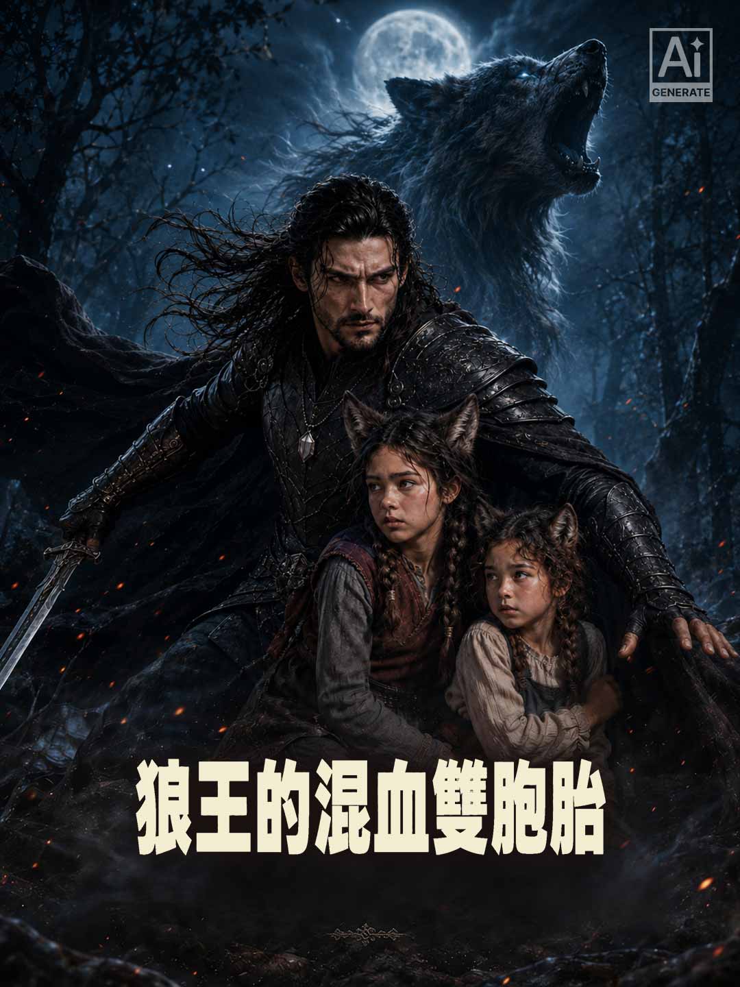 狼王的混血雙胞胎
