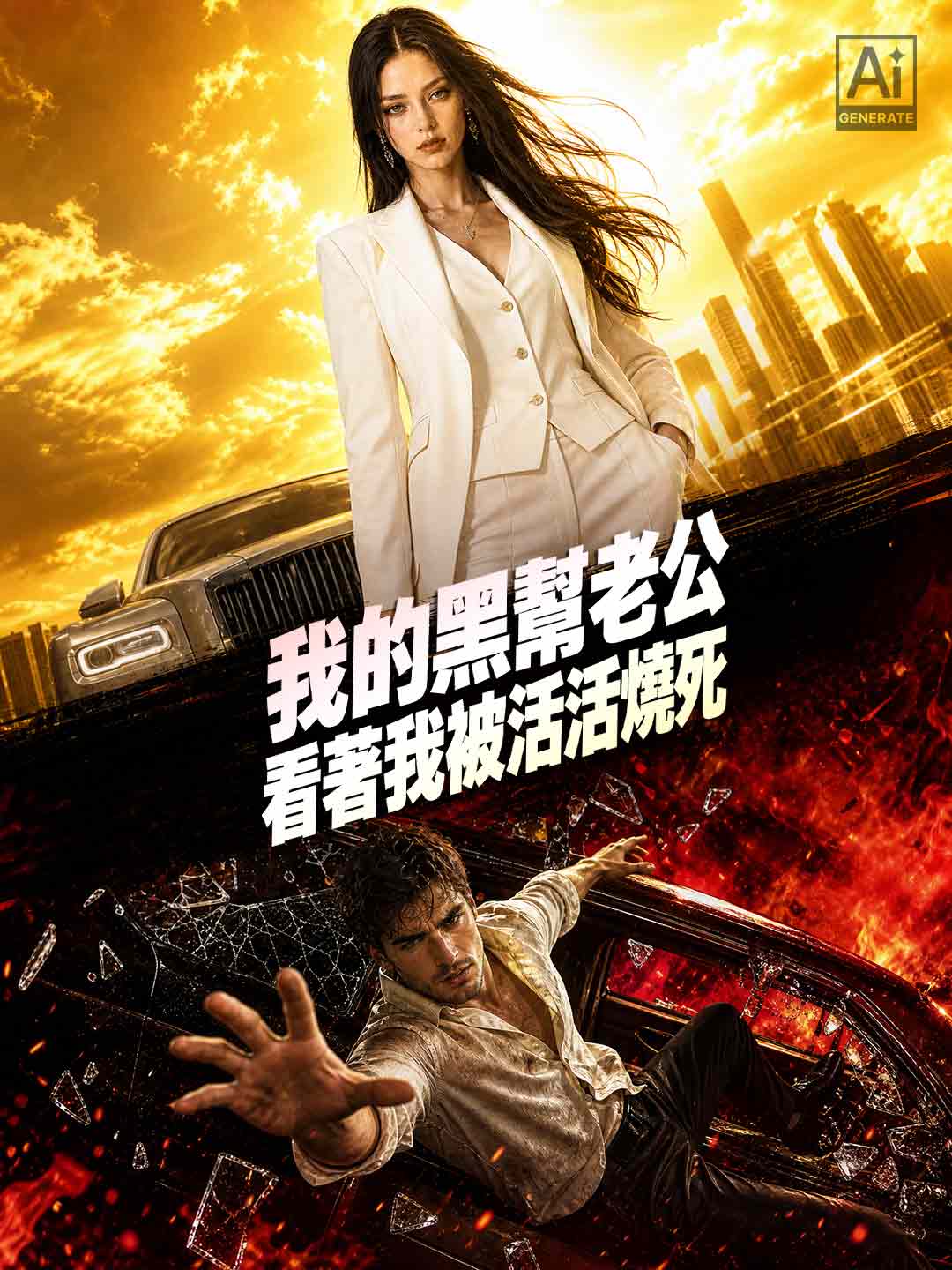 我的黑幫老公看著我被活活燒死