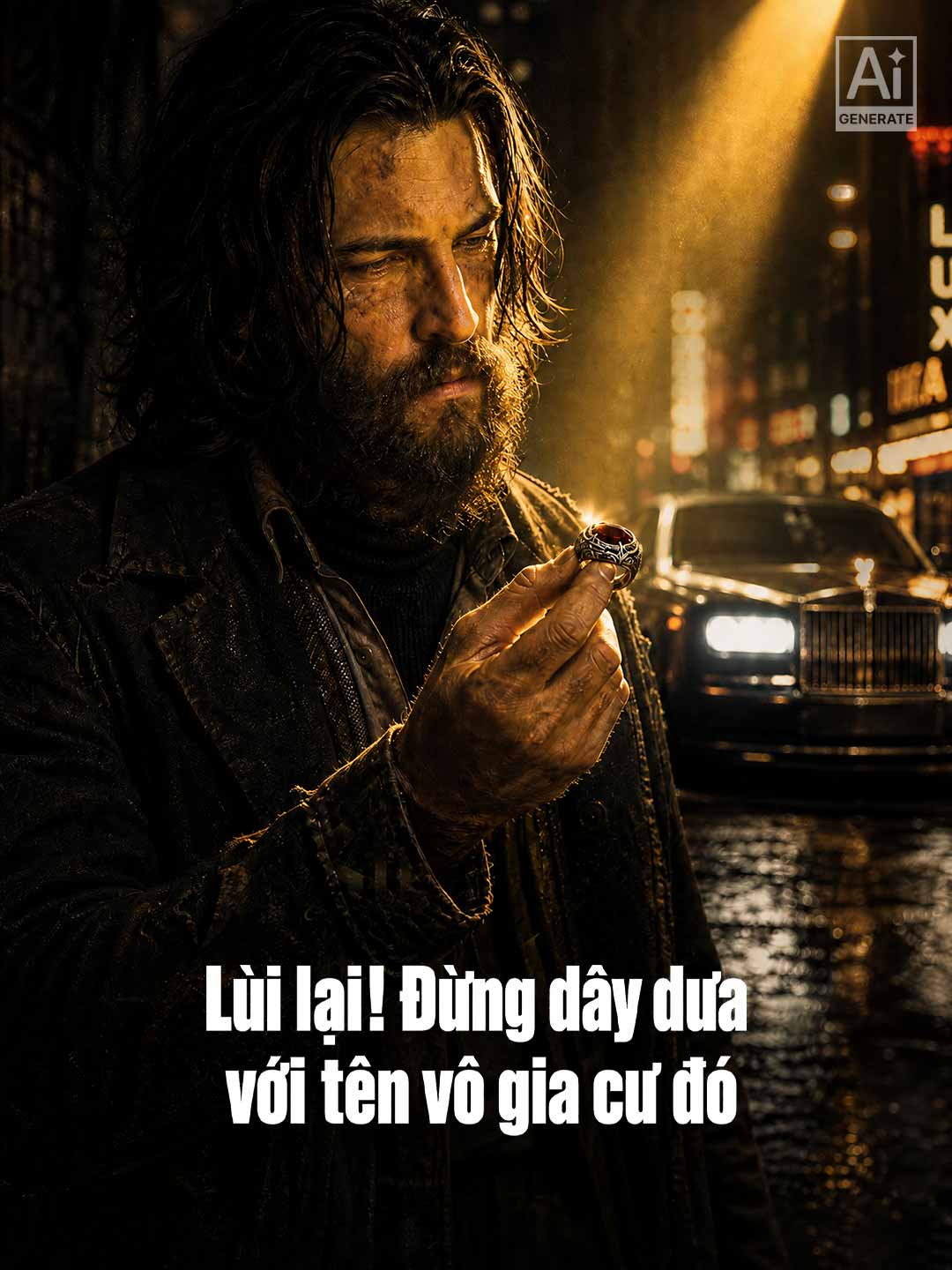Lùi lại! Đừng dây dưa với tên vô gia cư đó